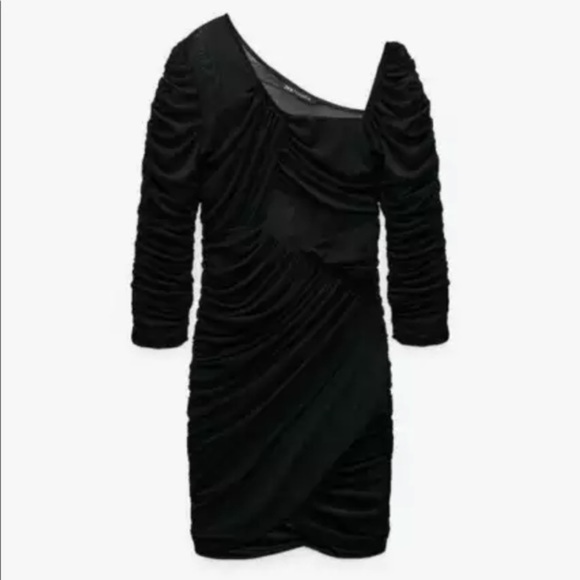 Zara draped lace dress - Picture 4 of 9